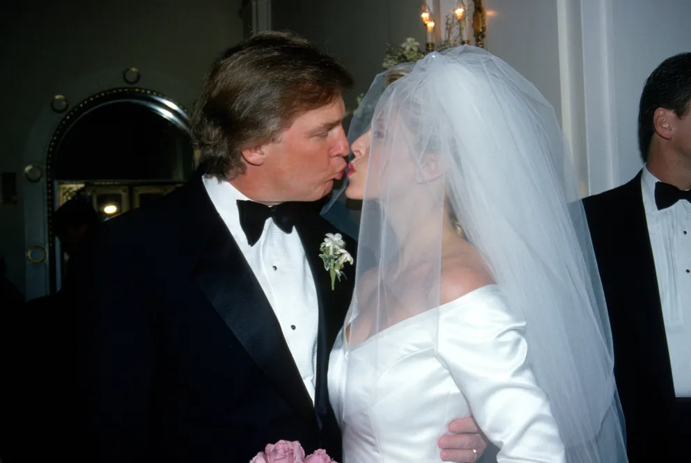 Donald Trump marries his second wife at the Plaza Hotel on December 20, 1993 | Source: Getty Images