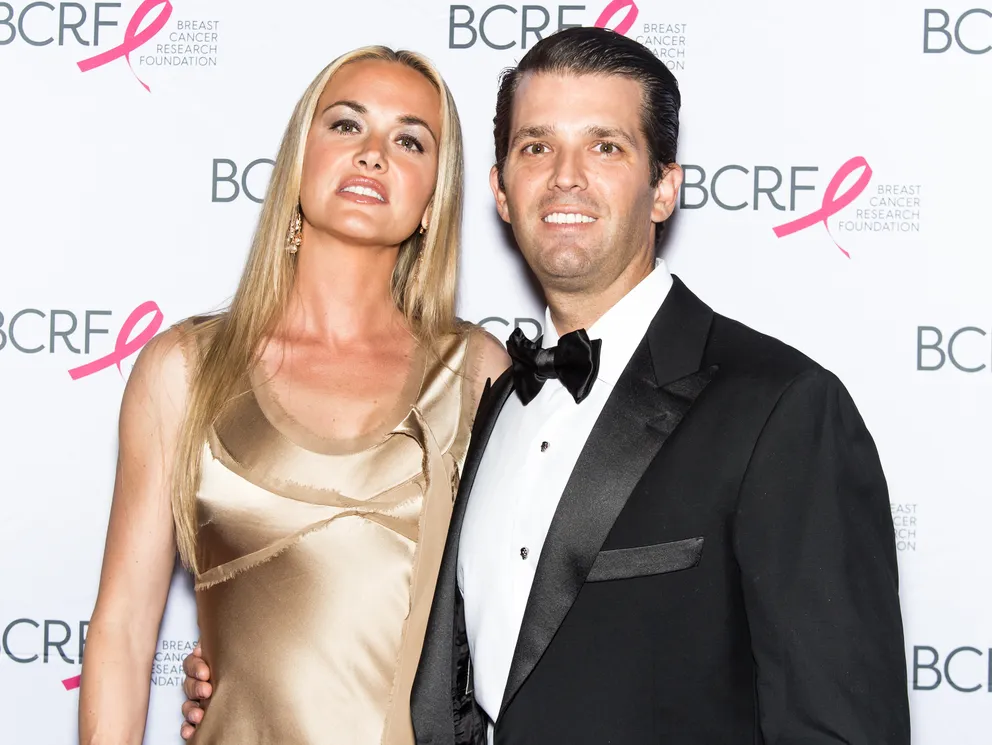 Vanessa and Donald Trump Jr. at The Breast Cancer Research Foundation 2015 Pink Carpet Party on April 30 in New York. | Source: Getty Images