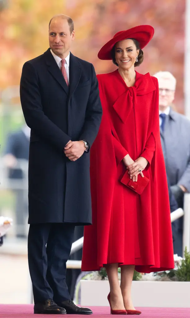 The princess last wore the striking look underneath a cape in the same hue while welcoming South Korean President Yoon Suk Yeol and First Lady Kim Keon Hee to London for a state visit in 2023.